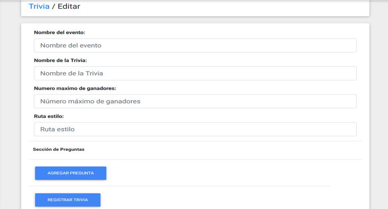 Crear Trivia